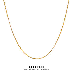 Titanium Steel 316 Simple Fashion Necklace for Women Non-fading Student Clavicle Chain No Pendant Lightweight Luxury