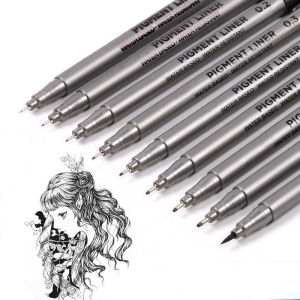 5-9 PCS Pack Fine liner marker pens Hook line pen for manga drawing School Art supplies Stationery