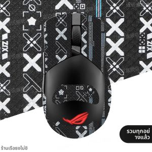 สติ๊กเกอร์กันลื่นสำหรับ ASUS ROG Strix 3 แผ่นรองเมาส์แบบแข่งขันขนาดใหญ่ G แผ่นรองเมาส์แบบกันเหงื่อสำหรับ Strix 2