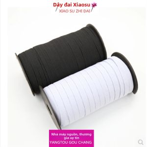 Dải Dây Co Dãn Cạnh Hẹp cho Phụ Kiện Tay Áo Trắng Đen