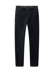 กางเกงขายาวทรงตรงเอวสูง ผ้าขนแกะผสมโพลีเอสเตอร์ ทรงหลวม สไตล์ฤดูใบไม้ร่วง ฤดูหนาว ทรงลำลอง สีพื้น