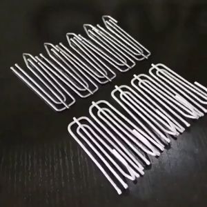 100pcs 4 Prongs Stainless Steel Curtain Pleat Hook Curtain Clip for Pleated Drapes