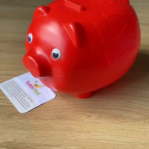 Ống heo tiết kiệm chữ Tài Lộc  - Heo nhựa truyền thống không có nắp mở Việt Nam