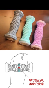 Yoga Roller Muscle Relaxation Massage Arch Trainer Pilates Roller Soft Rubber Non-Slip 瑜伽滚轮