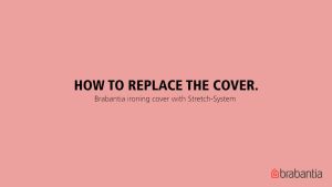 Brabantia ผ้ารองรีดสำหรับโต๊ะรีดผ้า Ironing Board Cover Size B 124x38cm Replacement Cover with 8mm Foam