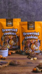 Sari Nikmat Brownies Cookies Choco Crispy 90 Gram: Snack Kue Kering Renyah