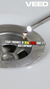 Oiiwak Endoscope Camera 15mm Autofocus Borescope 4.3" Inspection Snake Camera Pipe Sewer Waterproof Endoscope Car Engine