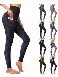 High Waisted Casual Patchwork Leggings Womens High Waist Casual Patchwork Leggings