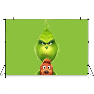 BILIBILI | Cartoon G-Grinch Photography Backdrops Photo Wallpaper Background Paper Props For Photo Studio Shoot Product
