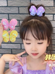 Adorable Butterfly Hair Ties for Girls Sparkling Non-Damaging Knot Hair Bands Childrens Accessories Cute Ancient Style Hair Bands