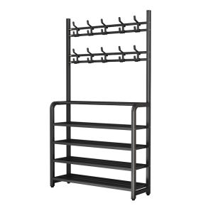 MENGSIYUAN | Multifunctional Over-the-Door Shoe and Coat Rack