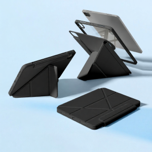 Zoyu | Elevated Rotatable Stand Protective Case Shockproof Transparent