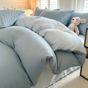 Solid Color Flannel Bedding Set