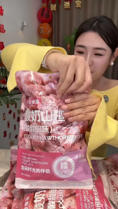 ✅2026 NEW✅ Yogurt Hawthorn Cubes Hawthorn Snack Fruit Cubes Zero Fat Ready To Eat Big Pack 502g