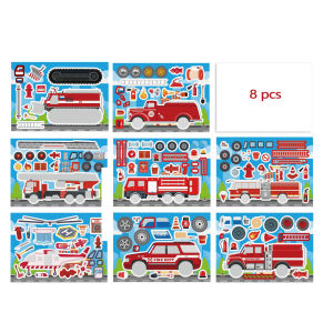Đồ Chơi Dán Hình Lớn Cứu Hỏa DIY Cho Bé Trai Hoạt Hình Thủ Công Giải Trí Quà Tặng Nhỏ Cho Trẻ Em Từ 3-6 Tuổi
