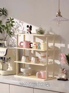 Kệ Lưu Trữ và Trưng Bày Cốc Thiết Kế Giống Tre