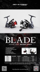 Reel Pancing Gostrike Versus Blade New System Power Handle 7 Shielded Ball Bearing