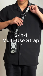 Bitplay 3-in-1 Multi-Use Strap – Neck Crossbody & Wrist Phone Strap with Bag Strap Function Durable & Stylish Lanyard