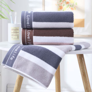 ผ้าขนหนูสำหรับผู้ใหญ่ใช้ในบ้านผ้าขนหนูผ้าฝ้ายแท้สำหรับอาบน้ำผ้าขนหนูกีฬาผ้าฝ้ายล้วนไซส์ใหญ่อ่อนนุ่มดูดซับน้ำเพิ่มความหนาสำหรับผู้หญิงและผู้ชาย