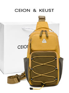 กระเป๋าเป้สะพายหลังสำหรับเดินทางแบบลำลองสำหรับทั้งชายและหญิง ความจุขนาดใหญ่ กระเป๋าคาดหน้าอกแบบพกพาได้หลากหลาย กระเป๋าเป้สะพายหลังแบบมีซิป