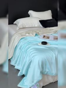 100s 100% Tencel Lyocell Fibre Quilt 200x230cm Summer Blanket Cooling Silky Bedding Twin Queen Double Bed Comforter Thin