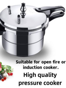High Pressure Induction Household Cooker for Rice And Food Gas Fire 5L Capacity 21cm-25cm Pot Diameter Aluminum Inner Liner