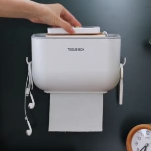 กล่องทิชชู่ พลาสติกABS กล่องใส่ทิชชู่ ทิชชู่ กันน้ำ ติดผนังไม่ต้องเจาะ สวยคลาสสิก ราคาถูก ไม่ก๊องแก๊ง มีให้เลือก 4 สี