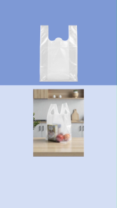 ถุงหิ้ว HD ถูกสร้างจากสารเกรด B, เนื้อถุงเหนียว รับน้ำหนักได้ดี ยืดหยุ่นมาก, ขนาด 0.5 กก