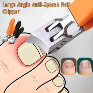 Large Angle Anti-Splash Nail Clipper Portable Household Ingrown Toe Nail Cutters Stainless Steel Nail Clippers For Adults