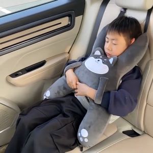 Bantal Leher Kursi Anak & Sandaran Kepala untuk Tidur di Mobil