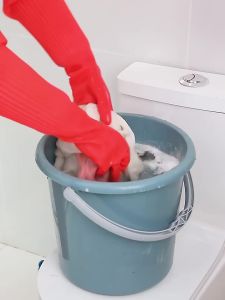 38/56cm Long Gloves Heavy Duty Rubber Gloves Waterproof Latex Dishwashing Cleaning Gloves