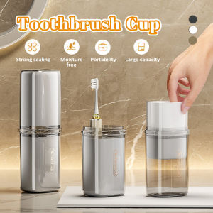 4 in 1 Travel Toothbrush Wash Cup Travel Soap Case with Lid Travel Toothbrush Mouthwash Cup Portable Soap Box Sealed Soap Box