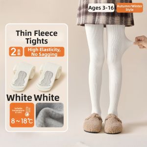 Wool Fleece Thickened Leggings for Girls