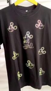 Kaos Wanita Cotton Combed 30s PREMIUM / Baju Kaos Wanita Lengan Pendek / MOTE SWALOVSKI