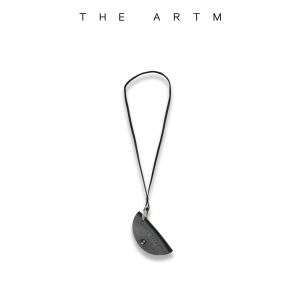 Leather Half-round Bag Necklace