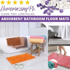 Homemazing PH Floor Mat 60x40cm – quick-dry absorbent non-slip bathroom mat. Elegant safe & perfect for daily use.