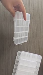 กล่องบรรจุลูกปัดพลาสติกช่องใส 10/15/24/36/21ช่อง กล่องเก็บเครื่องประดับ กล่องพลาสติกใสแยกช่อง กล่องอเนกป