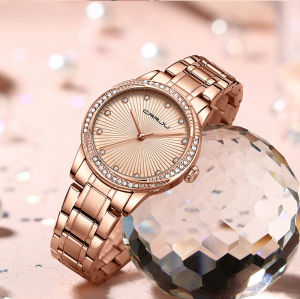 CRRJU Women Watch Fashion Quartz Movement Bracelet Stainless Steel Ladies Wristwatch Clock 2198