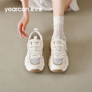 Yearcon Womens Dad Shoes Fleece Lined Trendy Thick Bottomed Sporty Casual Mom Shoes Low Cut Breathable Comfortable All Match