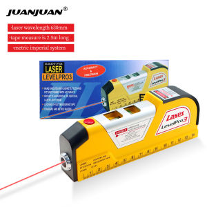 Multipurpose Infrared Laser Level Horizon Vertical Measure Tape Horizontal Ruler Measure Instrument Equipment Measuring Tool