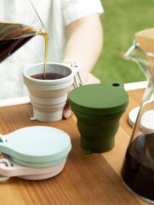 Portable Folding Travel Wash Cup Set Essential Outdoor Camping Hiking Gear Lightweight Compact Water Cup for On-The-Go