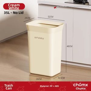 CHUMX | Large Capacity Lid Cover Easy Dump Trash Can