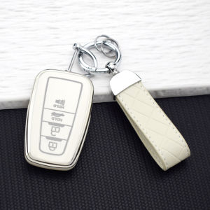 4 Buttons TPU Car Key Cover Case for Toyota Camry RAV4 Highlander Avalon C-HR Prius Corolla GT86 Auto Accessories