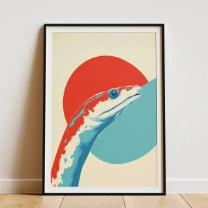 BILIBILI | Moray Eel Wall Art Print Ocean Life Poster Deep Sea Creature Decor Home Decor Frameless Canvas Art Wall Decoration Poster