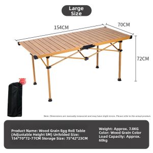 YINGLE | Portable Camping Folding Table Carbon Aluminum