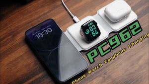 BAVIN PC962 3 in 1 15W Magnetic Wireless Fast Charger Foldable Support & Compact Suitable For Iph 15 Series