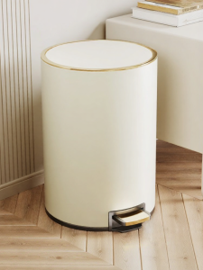 JINXIUBAINIAN | Thùng Rác Inox Dung Lượng Lớn Có Đạp Chân cho Nhà