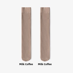miiow | Anti-Slip Womens Mid-Calf Pressure Leggings Socks Thickened Winter Stockings Black Long Socks For Autumn And Winter