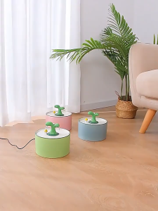 Máy lọc nước cho chó mèo bằng sứ có đài phun nước tiện lợi và tự động