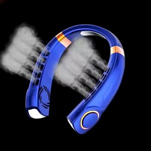 Portable Neck Fan Electric Wireless FAN USB Rechargeable Air Cooling Bladeless Fan Mini /Kipas Hanging Neck Fan 挂脖风扇